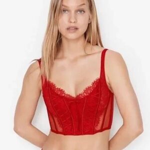 Victoria’s Secret Dream Angels Unlined Lace-Up Corset Top